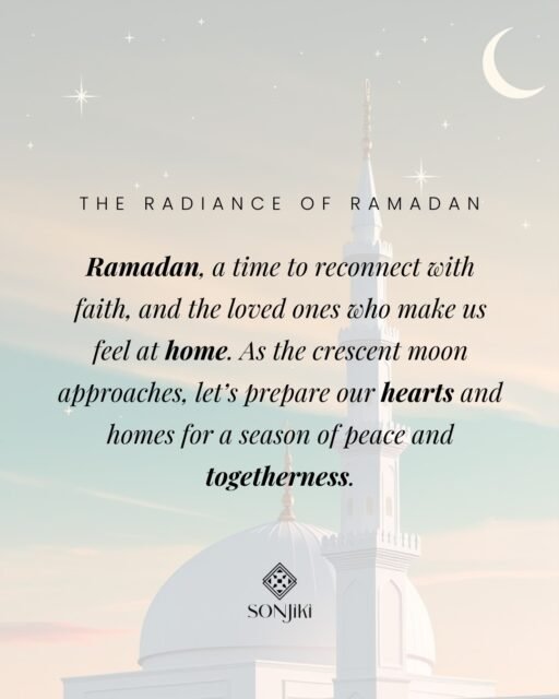 🌙 Ramadan is Coming Soon. A time of reflection, togetherness, and spiritual renewal is almost here. As we prepare for this sacred season, let’s embrace its beauty with intention.

Stay tuned. Sonjiki has something special to make your Ramadan moments even more meaningful.

#Sonjiki #RadianceofRamadan #SonjikiStyle #RamadanElegance