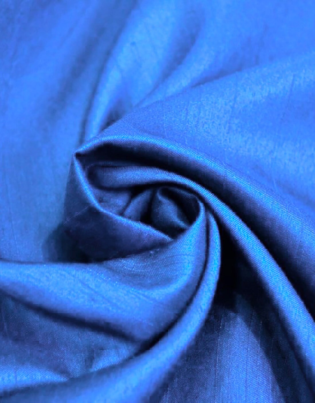 Blue African Raw Silk Scarf