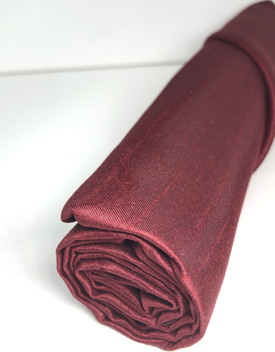 Sonjiki Raw Silk - Deep Red