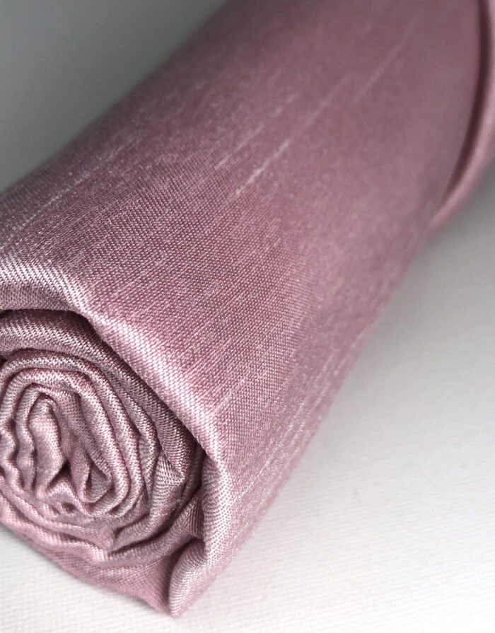 Pink African Raw Silk Scarf