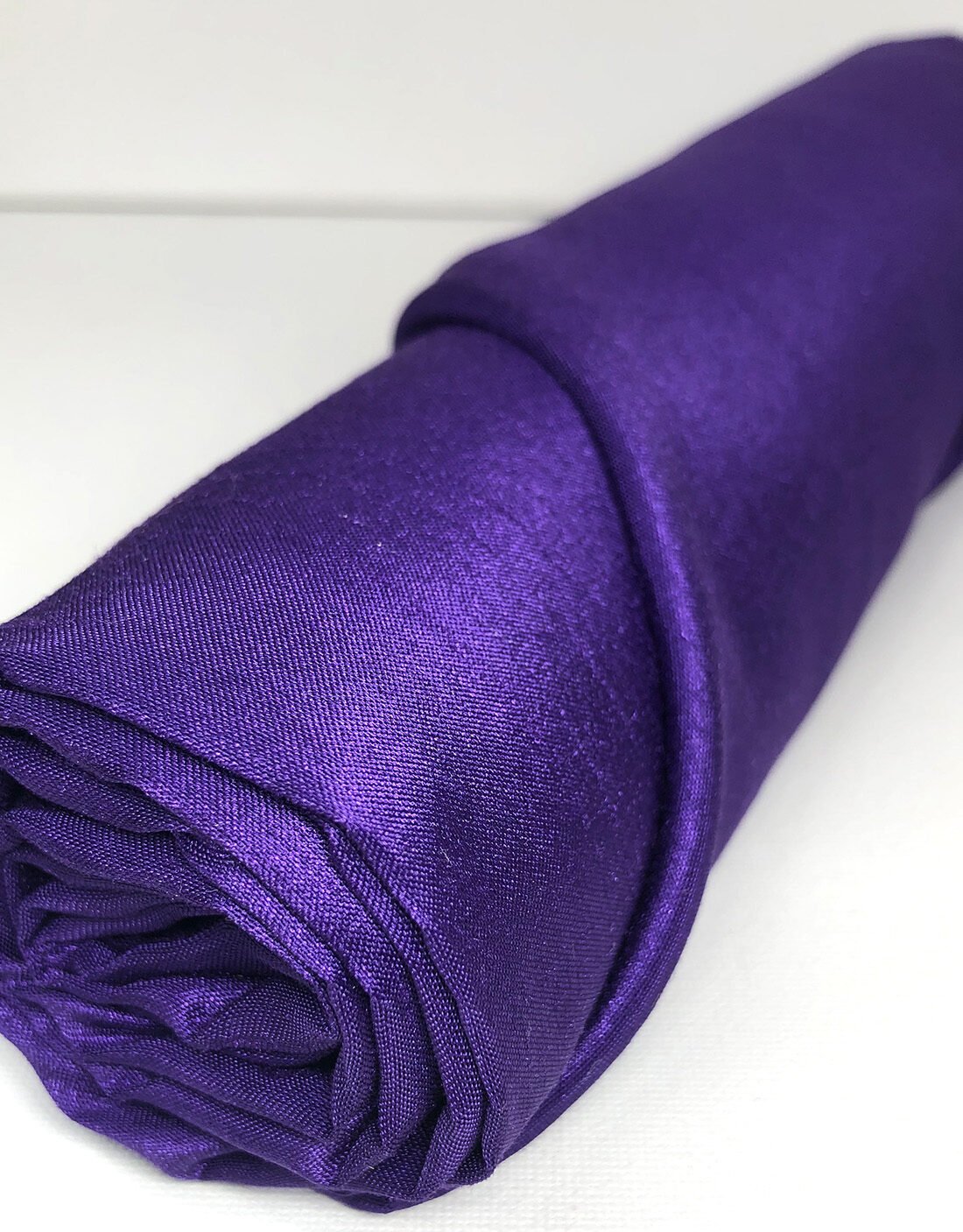 Purple African Raw Silk Scarf