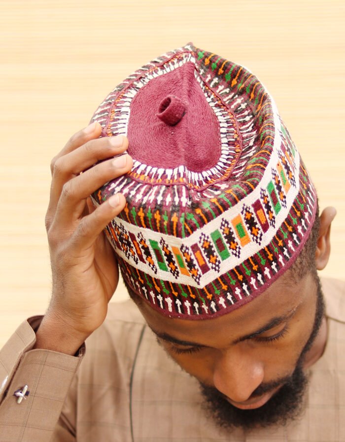 (Size: 22) Ismaila Purple White Hula - Image 2