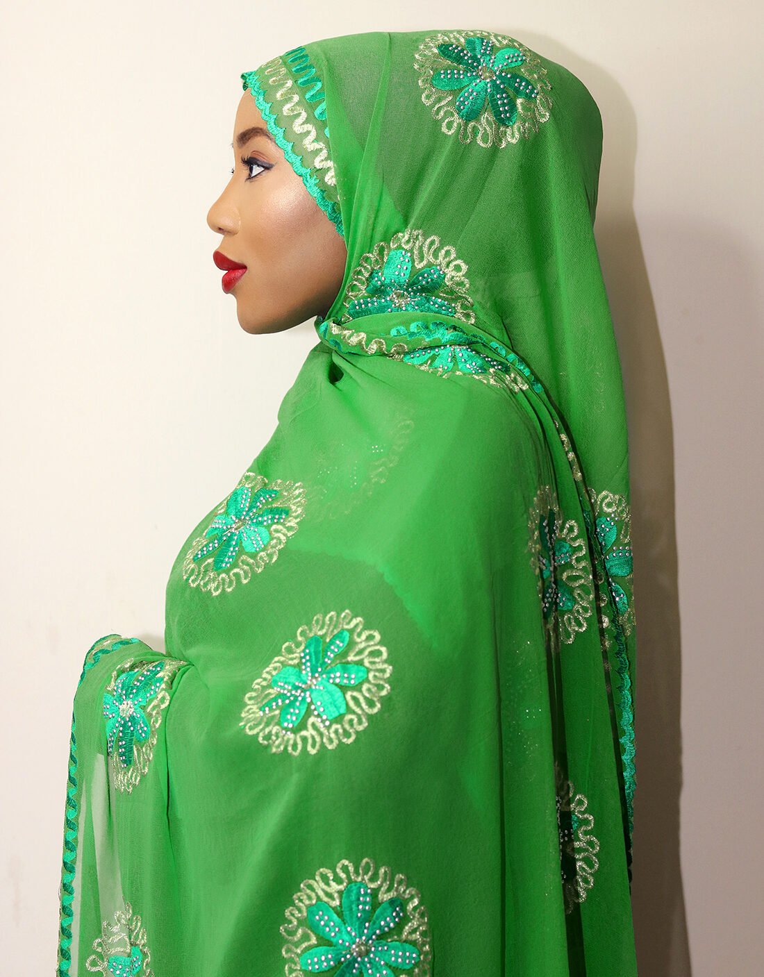 Fareda Green Light Maxi Mayafi