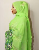 Shaidah Green Hybrid Maxi Mayafi