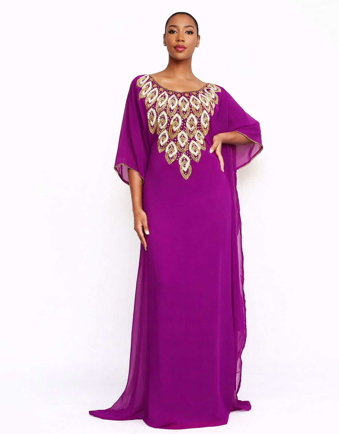 Fozia Pink Kaftan
