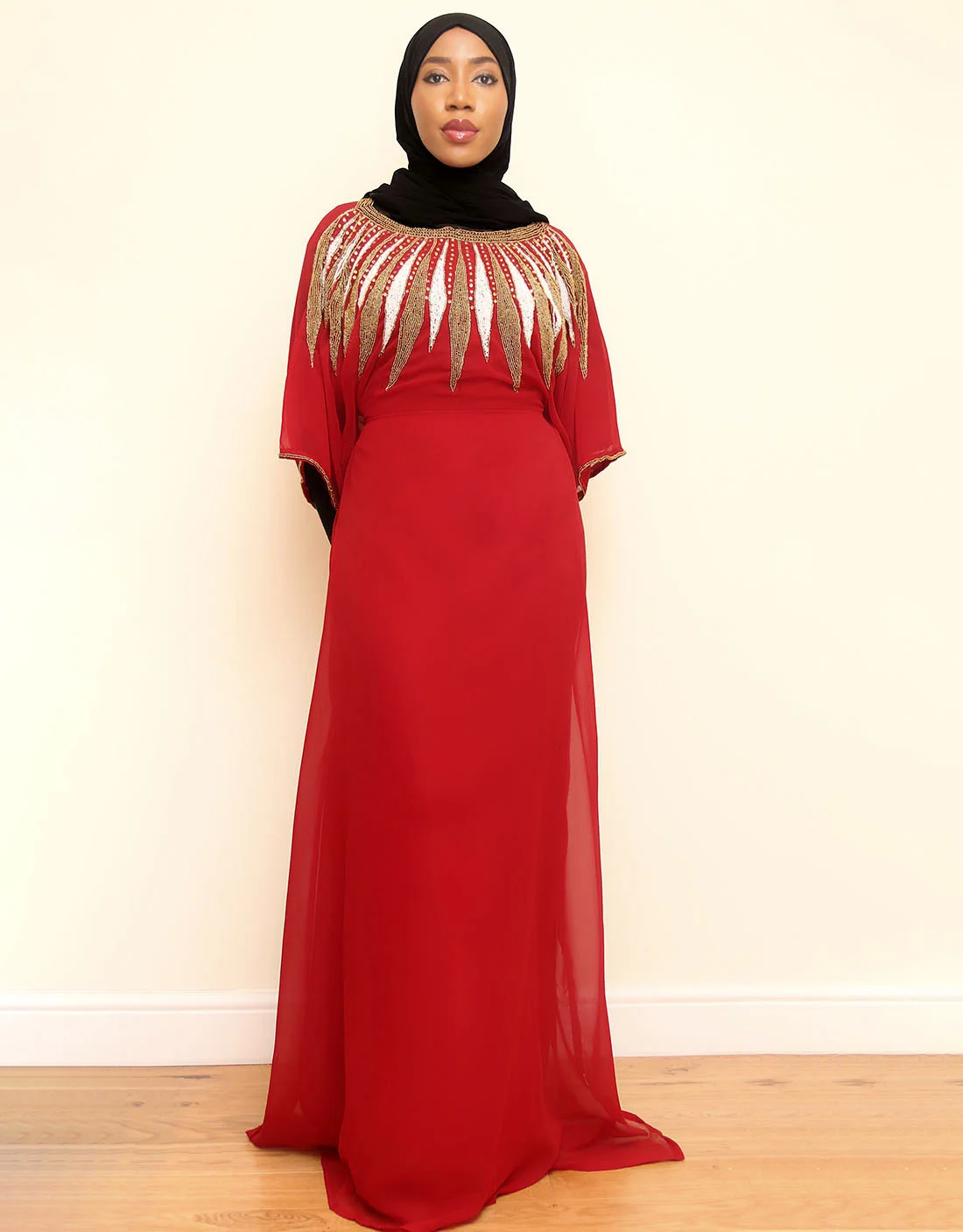 Jumai Red Kaftan