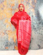 Nasrin Red Tie Dye Toub - Image 2