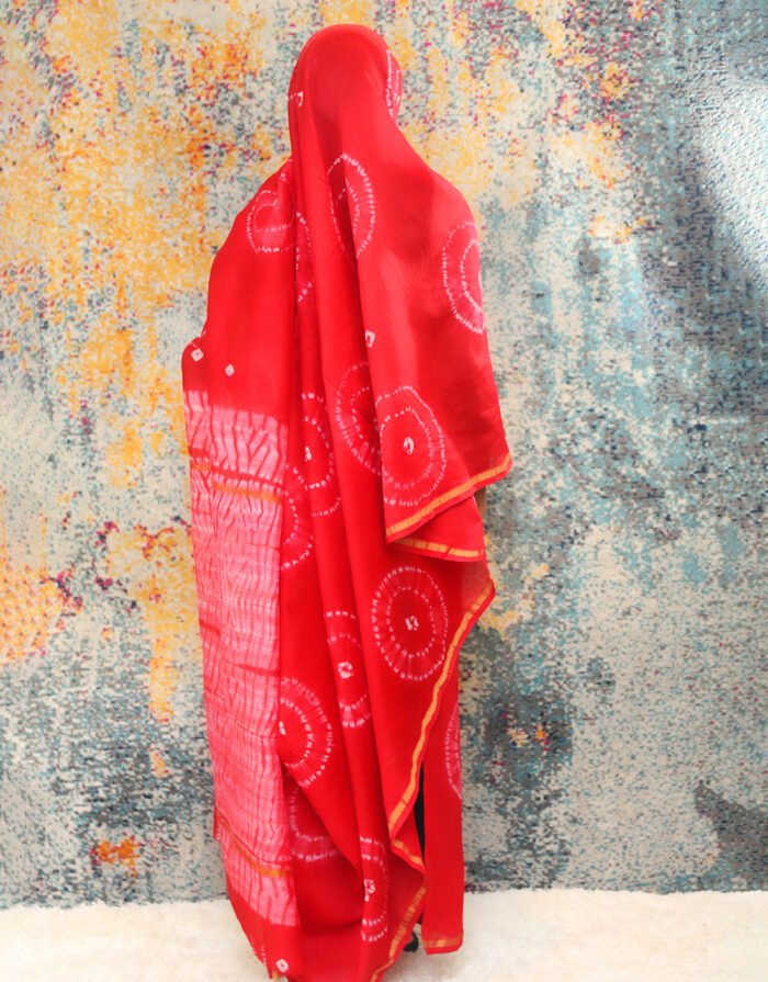 Nasrin Red Tie Dye Toub - Image 3
