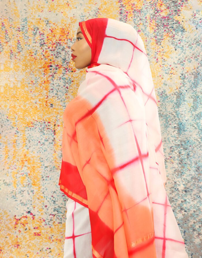 Sabrina Orange Tie Dye Toub - Image 2