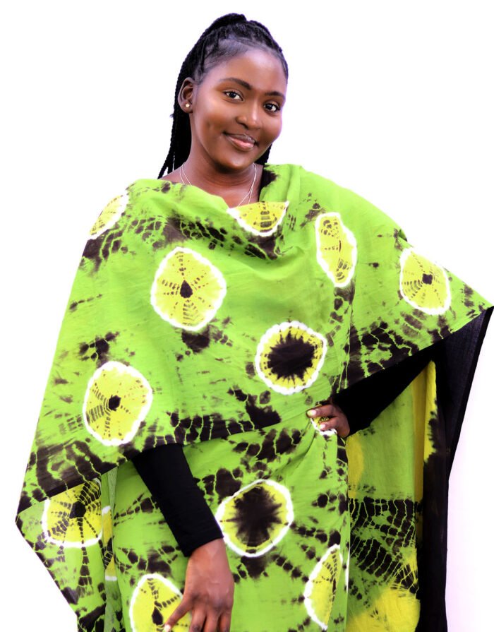 Aarya Green Tie Dye Toub - Image 2