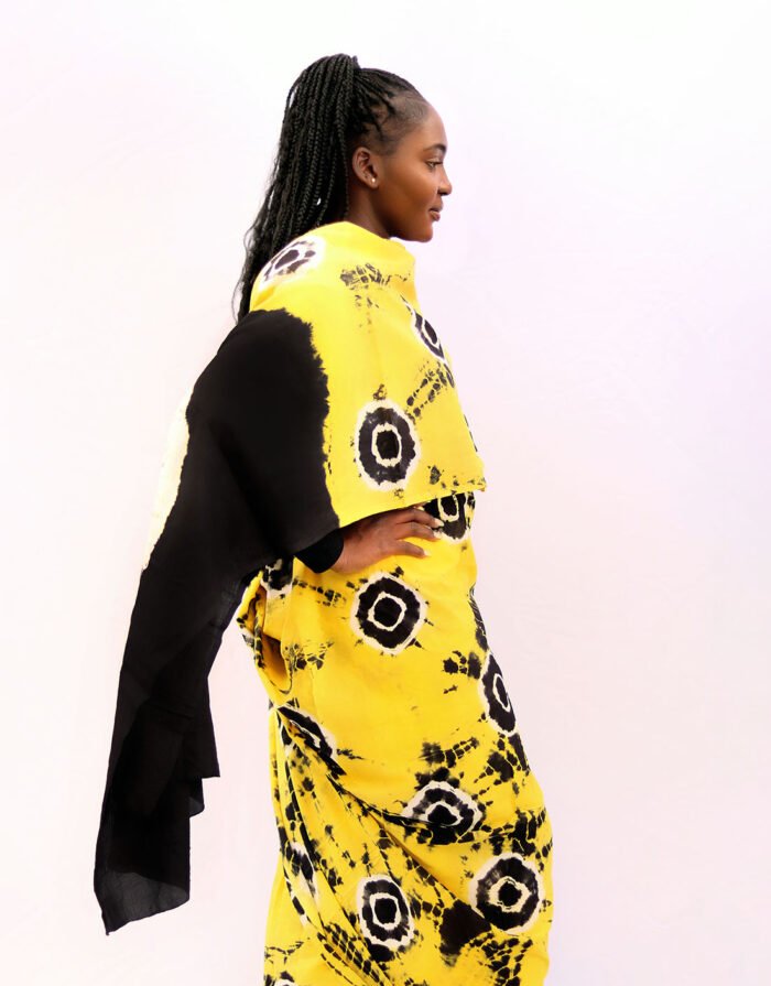 Amani Yellow Tie Dye Toub - Image 2