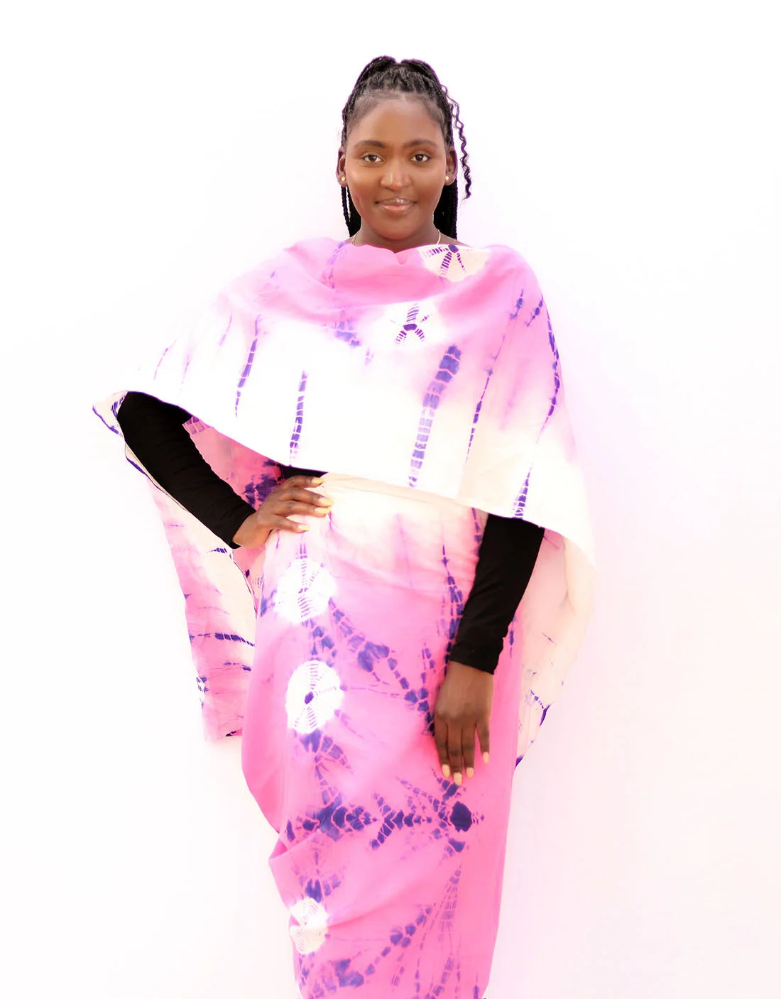 Raqiya Pink Tie Dye Toub