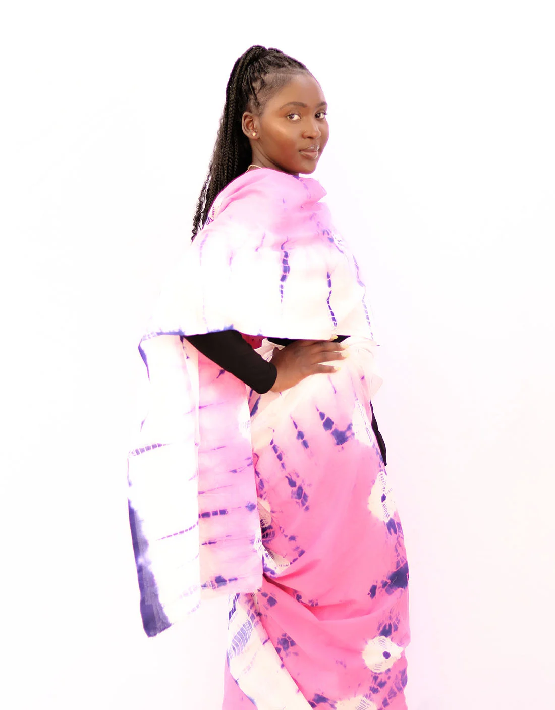 Raqiya Pink Tie Dye Toub - Image 2