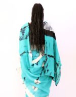 Rubaida Teal Tie Dye Toub - Image 3