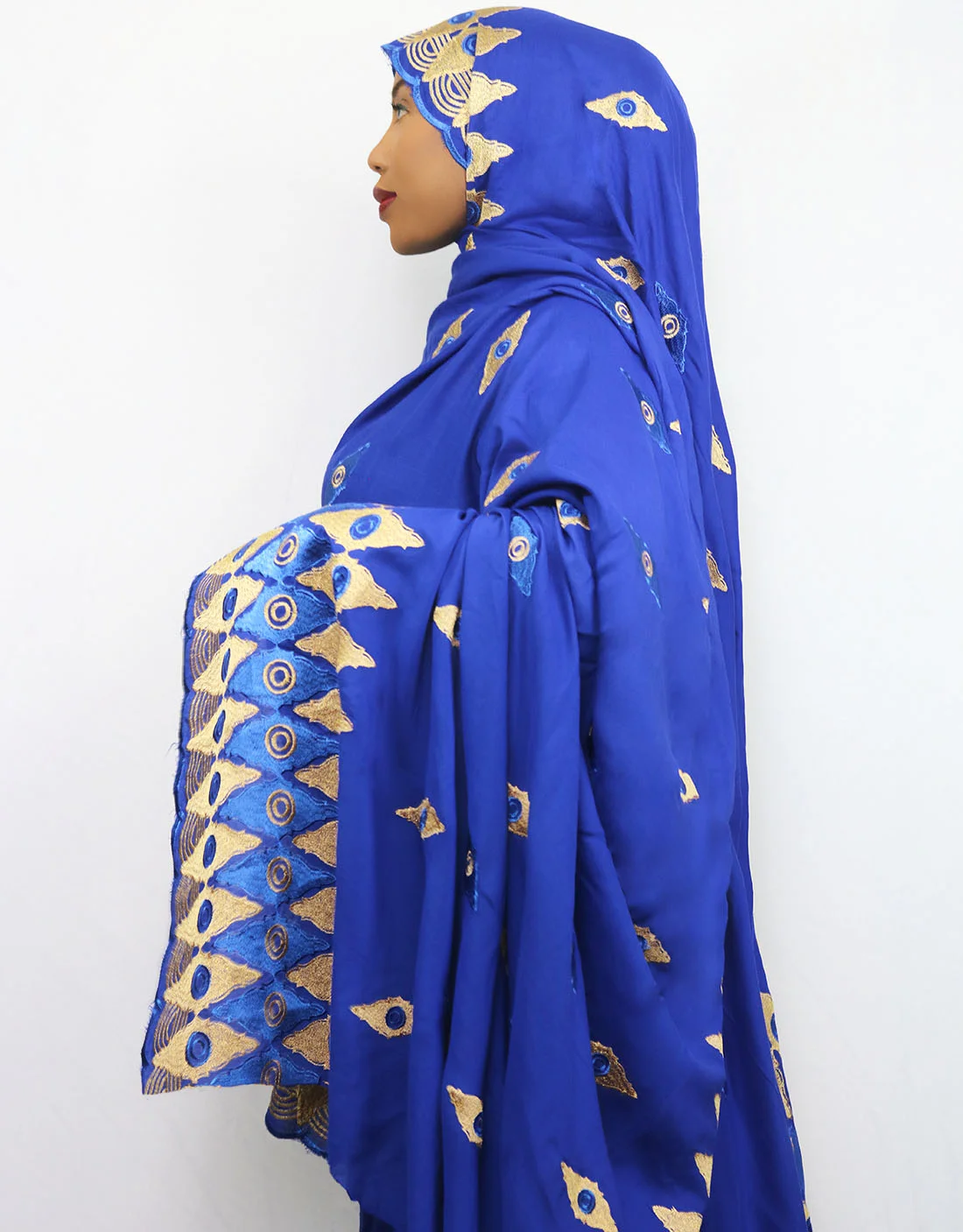 Fadila Blue Thick Toub