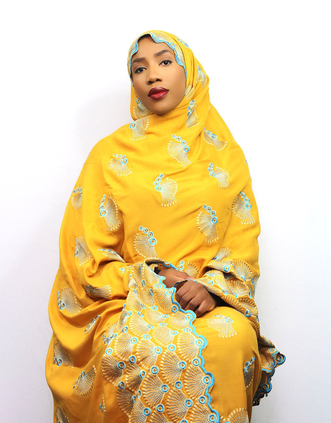 Aicha Yellow Thick Toub - Image 3