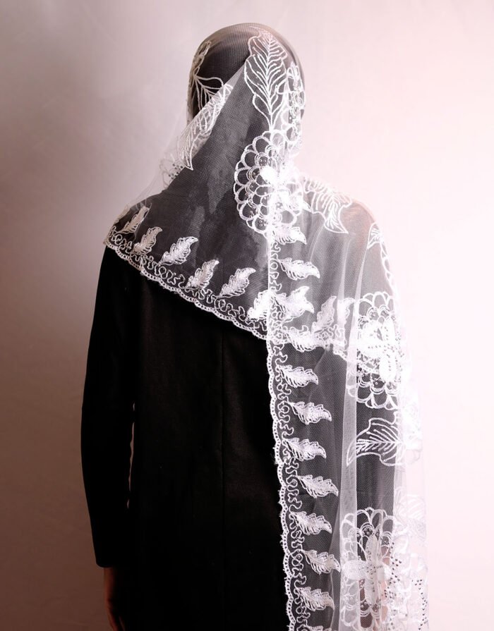 Binta White Mini Mayafi - Image 2