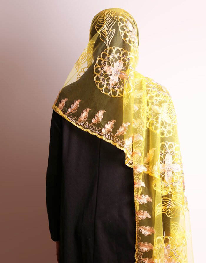 Aaina Yellow Peach Mini Mayafi - Image 2