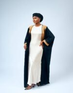 Amina Noir Open Abaya