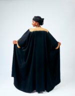 Amina Noir Open Abaya - Image 4