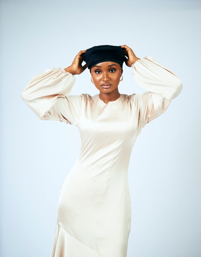 Amara Beige Dress - Image 4