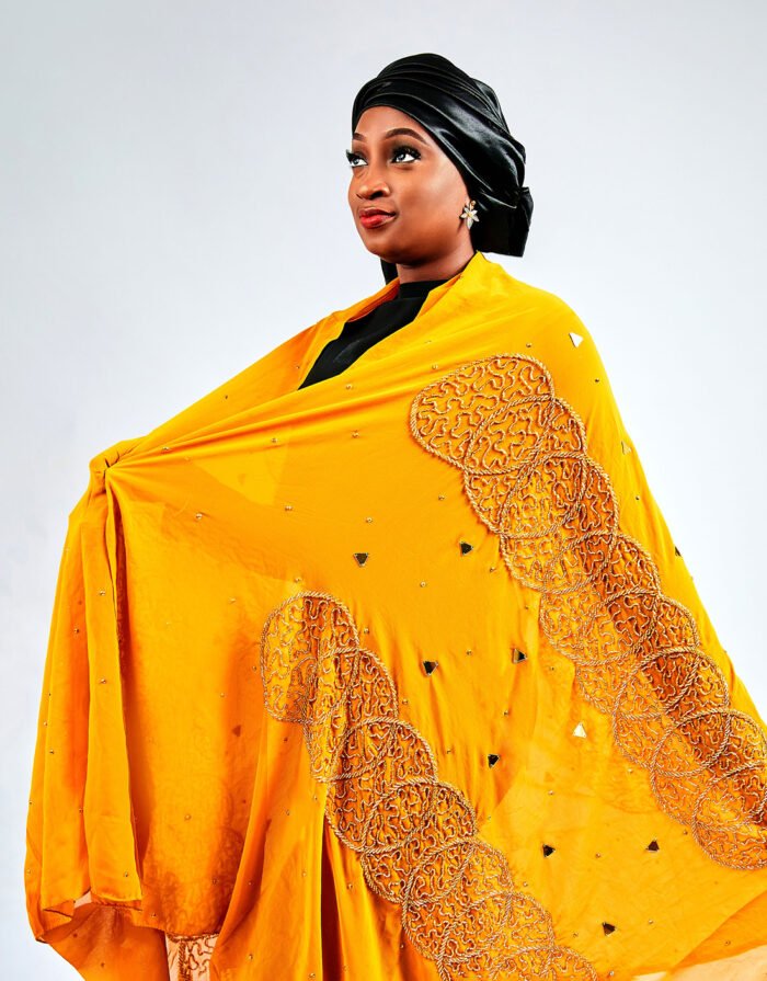 Maimuna Yellow Maxi Mayafi - Image 2