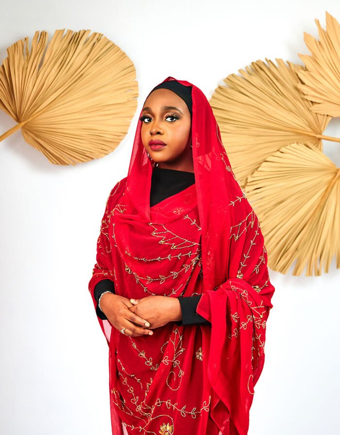 Aminatou Red Maxi Mayafi - Image 3