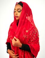 Aminatou Red Maxi Mayafi - Image 2