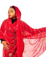 Aminatou Red Maxi Mayafi