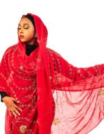 Aminatou Red Maxi Mayafi