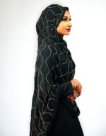DJamila Black Maxi Mayafi - Image 2