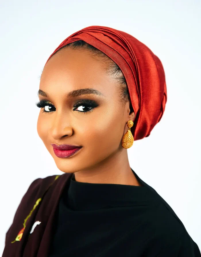 Hira Orange African Turban - Image 2