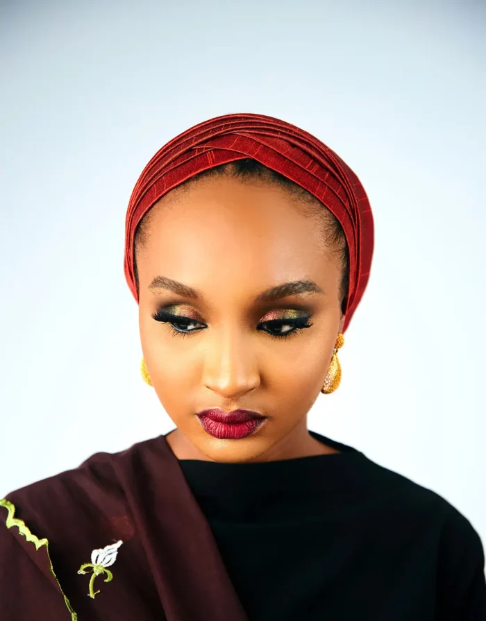 Hira Orange African Turban - Image 3