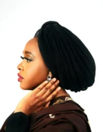 Kubra Black African Turban - Image 2