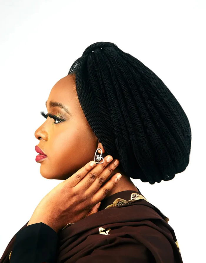 Kubra Black African Turban - Image 2