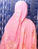 Amna Pink Cotton Maxi Mayafi - Image 3