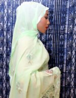 Aleaha Green Cotton Maxi Mayafi