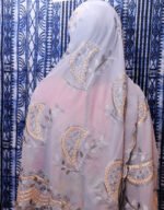 Firdaus Grey Cotton Maxi Mayafi