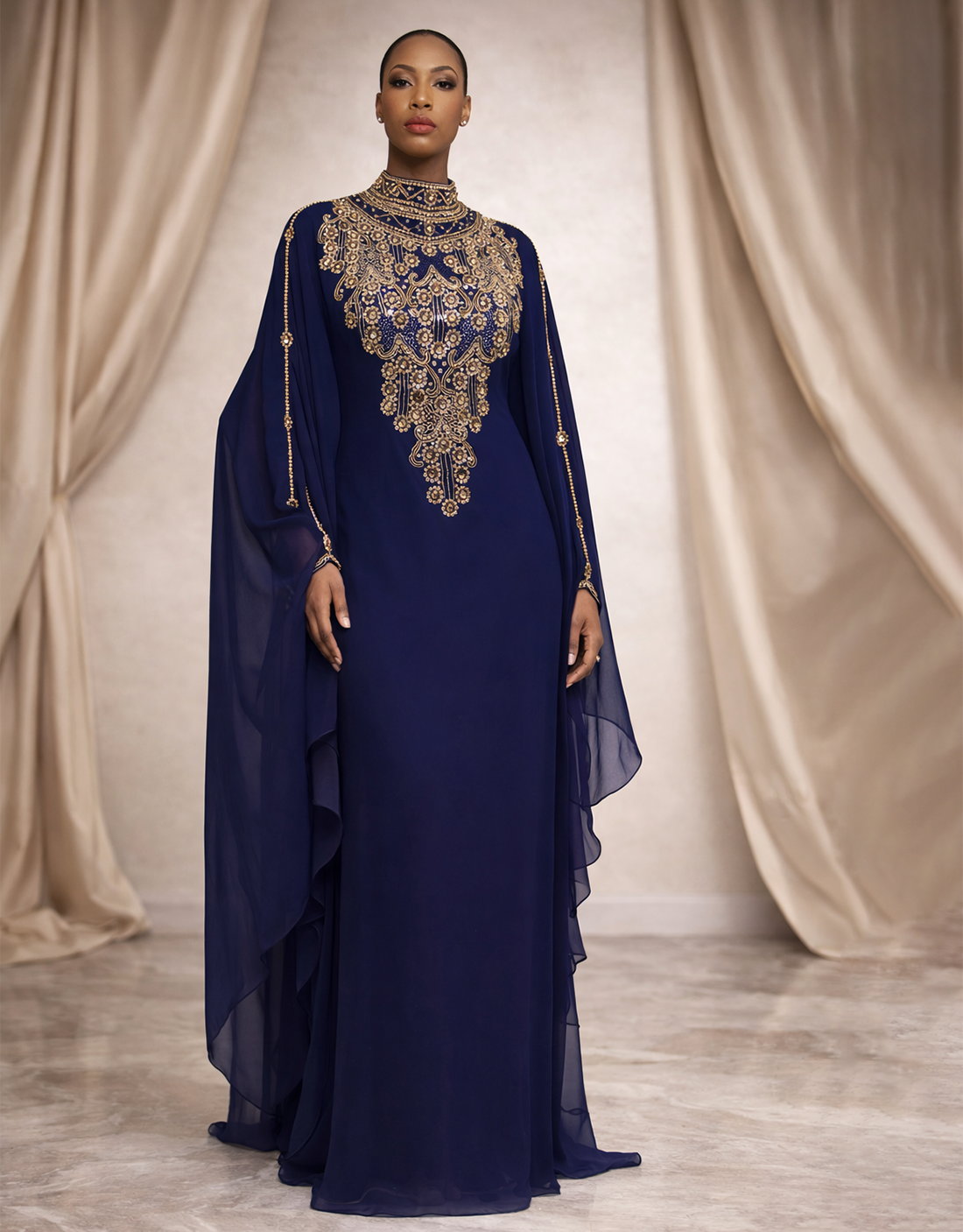 Nadira Blue Kaftan