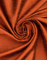 Orange African Raw Silk Scarf - Image 2