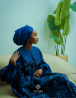 Raihaanah Blue Adire Boubou Set - Image 5