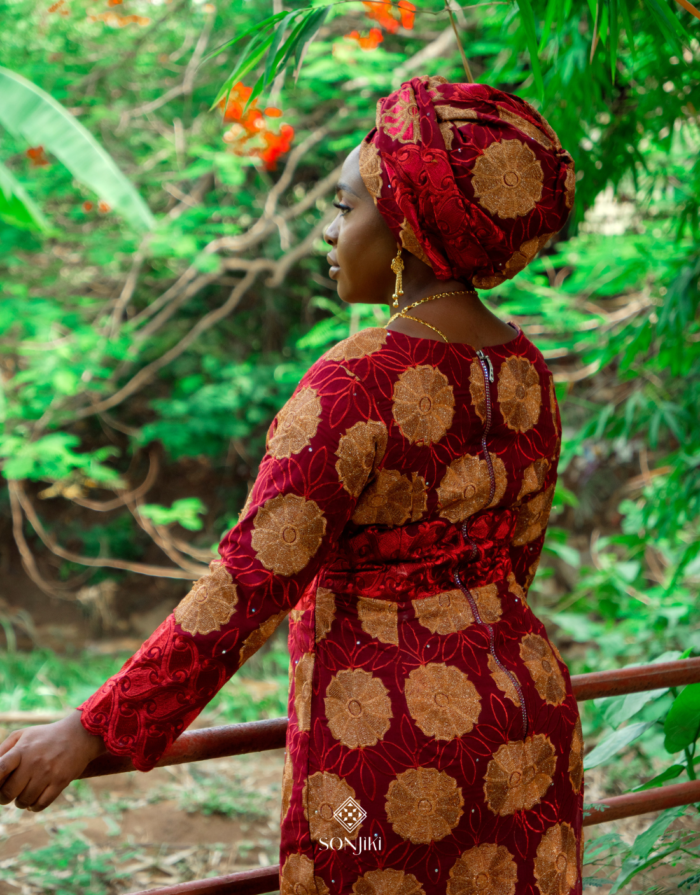 Gimbiya Red Gown - Image 6