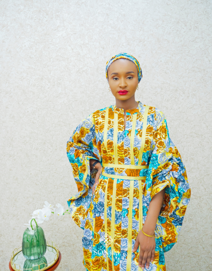 Nadrah Yellow Boubou Set - Image 6