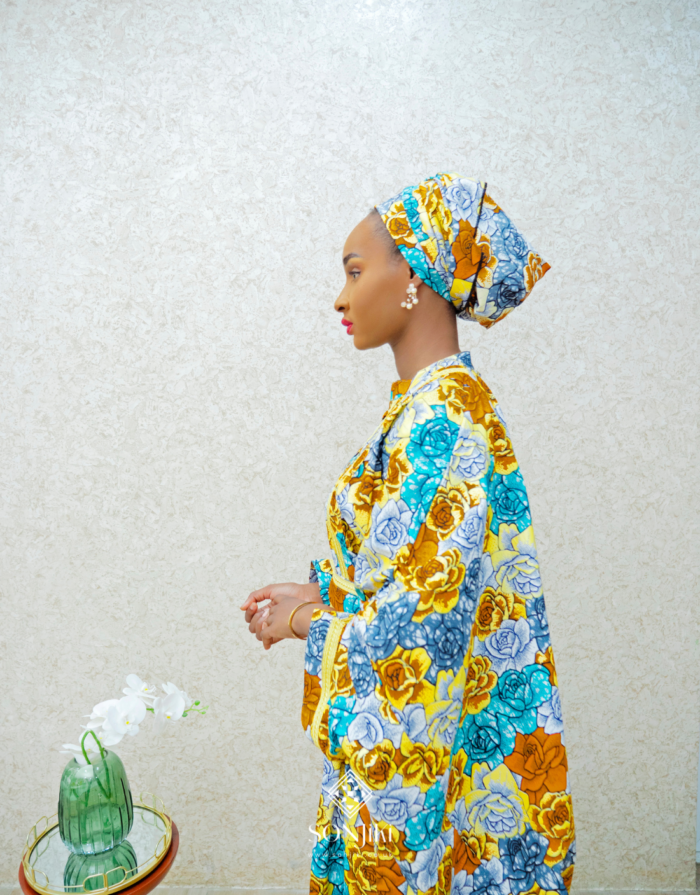 Nadrah Yellow Boubou Set - Image 5