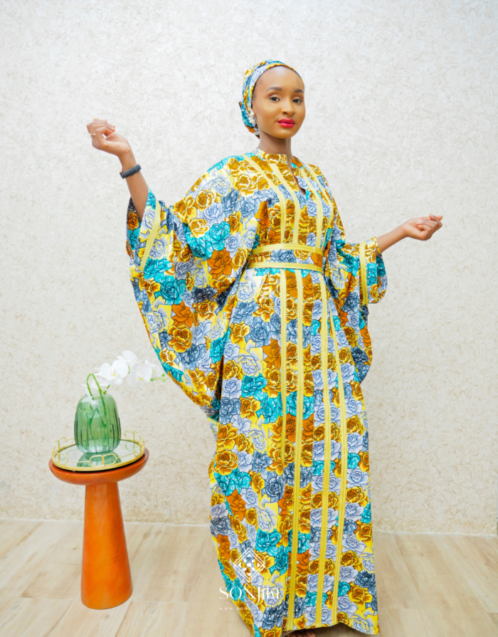 Nadrah Yellow Boubou Set - Image 2