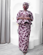 Tahliyah Plum Peplum Set - Image 6