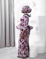 Tahliyah Plum Peplum Set - Image 5