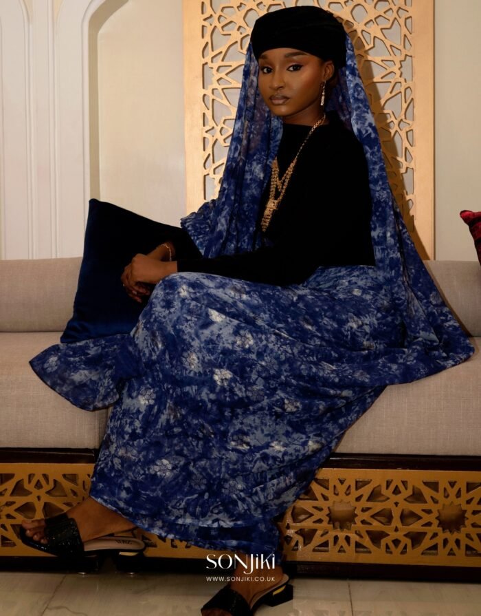 Aissata Blue Melhfa - Image 3