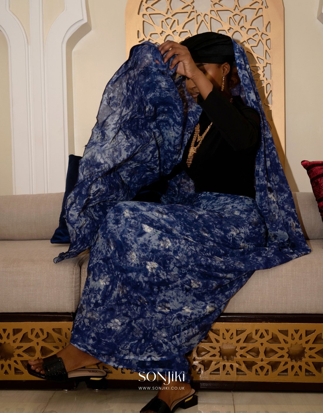 Aissata Blue Melhfa