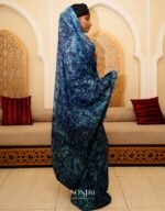 Model wearing the Sonjiki - MAIMOUNA BLUE MELHFA